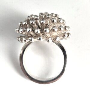 Vintage Silver Dandelion Ring